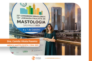 Camila Vitola no Congresso Brasileiro de Mastologia