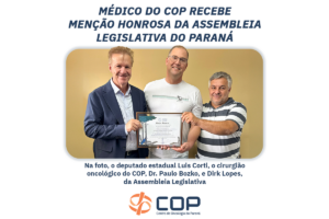 Médico do COP recebe Menção Honrosa da Assembleia Legislativa do Paraná